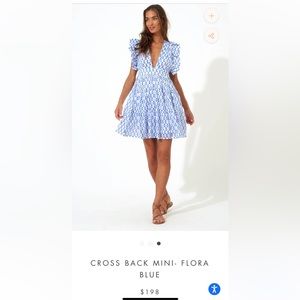 Tuckernuck Oliphant Cross Back Mini dress sz S NWT